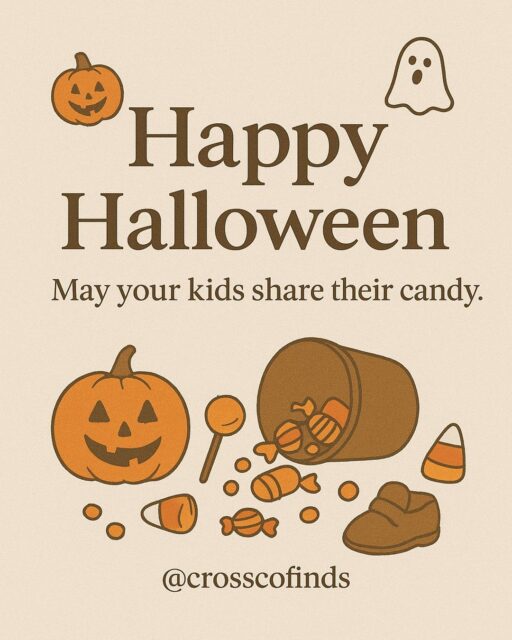 Sugar intake: questionable ✅
Costumes: overpriced and worn for 5 minutes ✅
Candy tax enforcement: strong ✅
Happy Halloween — and may your kids share their candy 🍫🕸️
What is your favorite candy? Mine is Snickers😋
#CrossCoFinds #MomLifeUnfiltered #ParentingHumor #ToddlerLife #SnackMom #MomHacks #ParentingTips #CrossCoFinds