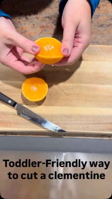 Why did no one tell me this sooner?! 🍊Faster clementines = happier snack time.
Me thinking about all the time I wasted peeling and then cutting clementines for my toddler, when I could have done both at the same time 🤦🏻‍♀️
What snack time hacks do you have? Comment below!#FoodHack #QuickSnacks #ParentLife #EverydayWins fyp